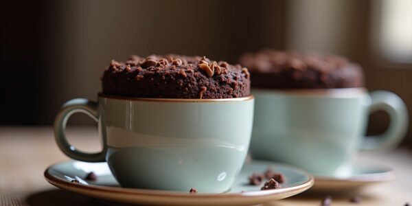 Mug cake au chocolat sain : une recette express et légère pour se faire plaisir